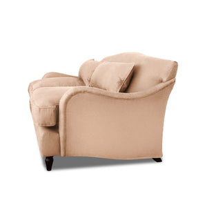 Felix 3 seater sofa in Cotton Linen Rosedale - Hand Made in USA