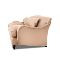 Isobel 3 seater sofa in Cotton Linen Rosedale - Hand Made in USA