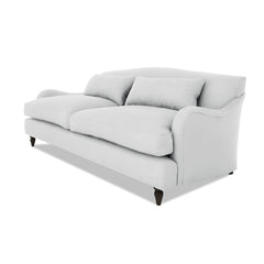 Isobel 3 seater sofa in Cotton Linen Snow Drop - Hand Made in USA
