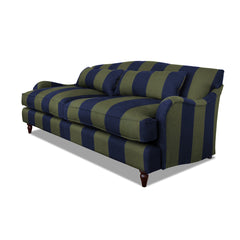 Isobel 3 seater sofa in Woodland Stripe - Hand Made in USA