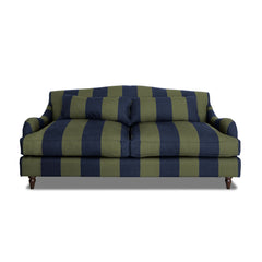 Isobel 3 seater sofa in Woodland Stripe - Hand Made in USA
