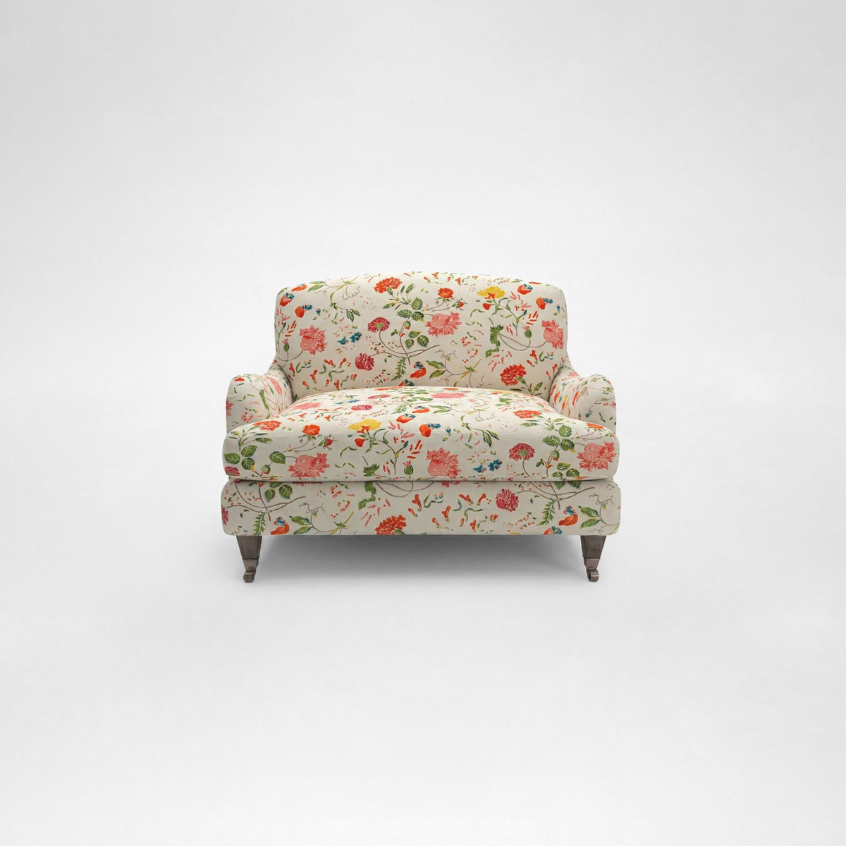 Isobel Loveseat with Big Back Cushion in Wildwood Ivory - Hand Made in USA