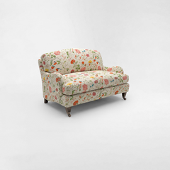 Isobel Loveseat with Big Back Cushion in Wildwood Ivory - Hand Made in USA