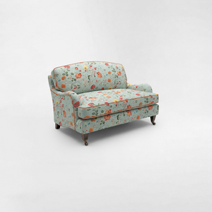 Isobel Loveseat with Big Back Cushion in Wildwood Duck Egg - Hand Made in USA