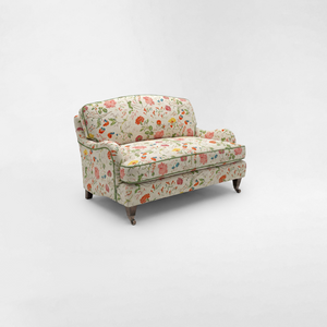 Isobel Loveseat with Big Back Cushion in Wildwood Ivory - Hand Made in USA