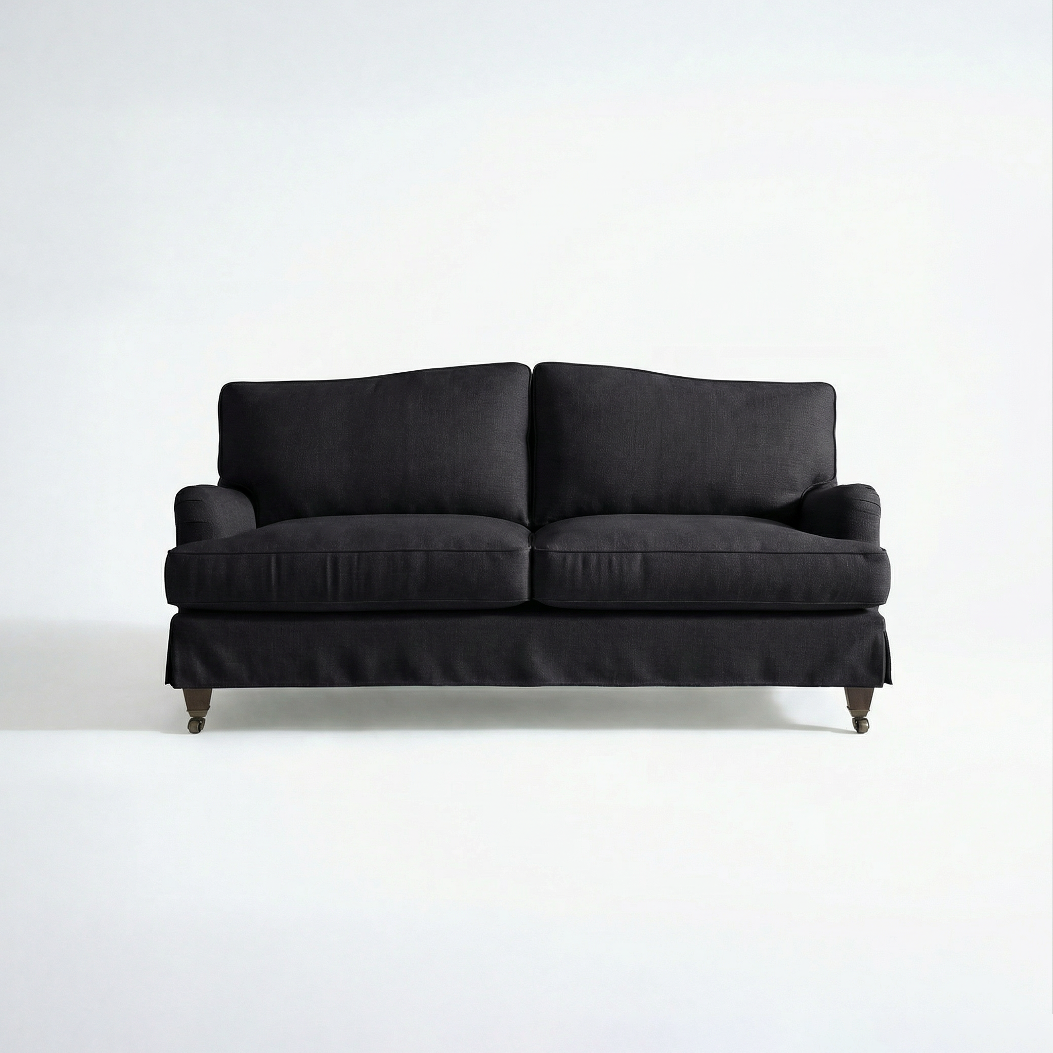 Isobel Loose Cover 2.5 Seater Sofa in Beatrice Midnight - Hand Made in USA - front