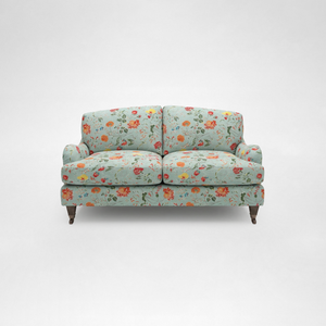Isobel 2 seater sofa with Big Back Cushion in Wildwood Duck Egg - Hand Made in USA