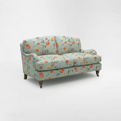 Isobel 2 seater sofa with Big Back Cushion in Wildwood Duck Egg - Hand Made in USA
