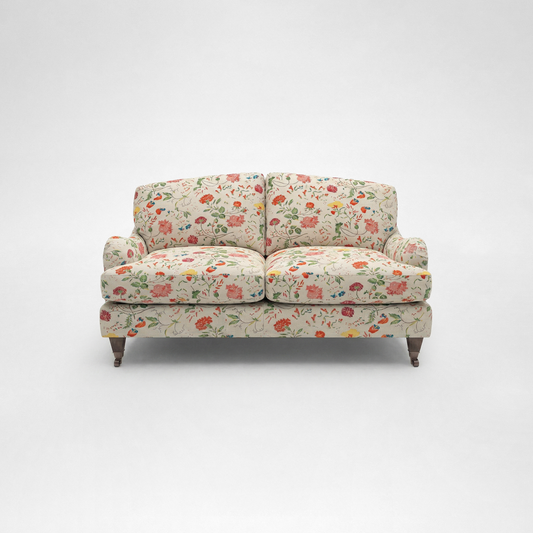 Isobel 2 seater sofa with Big Back Cushion in Wildwood Ivory - Hand Made in USA