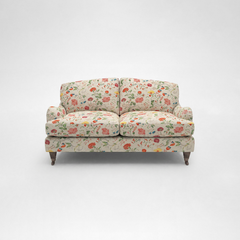 Isobel 2 seater sofa with Big Back Cushion in Wildwood Ivory - Hand Made in USA