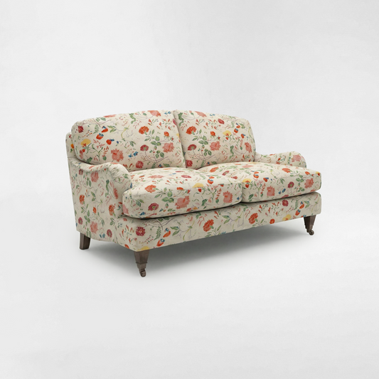 Isobel 2 seater sofa with Big Back Cushion in Wildwood Ivory - Hand Made in USA