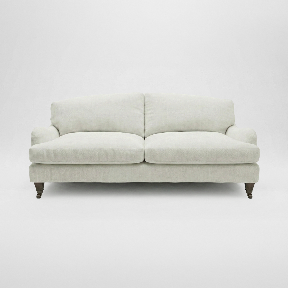 Isobel 3 seater sofa in Cotton Linen Cool Coconut - Handmade in the USA