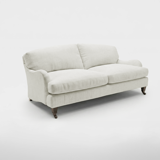 Isobel 3 seater sofa in Designers Guild Putty - Handmade in the USA