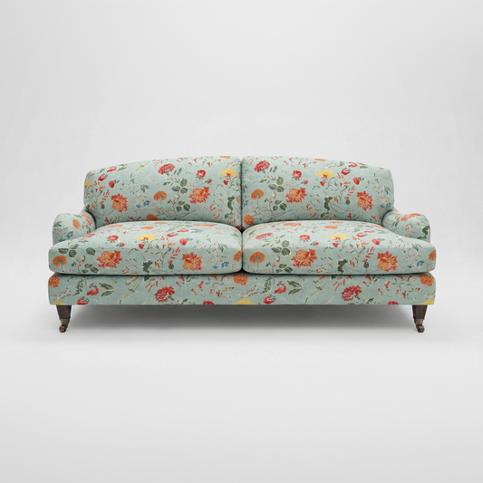 Isobel 3 seater sofa in Wildwood Duck Egg - Handmade in the USA