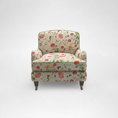 Isobel Armchair with Big Back Cushion in Wildwood Ivory - Hand Made in USA