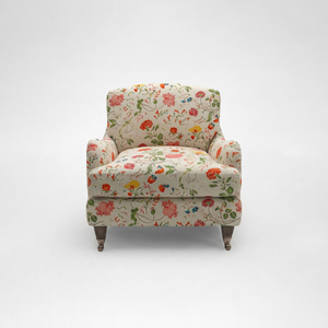Isobel Armchair with Big Back Cushion in Wildwood Ivory - Hand Made in USA
