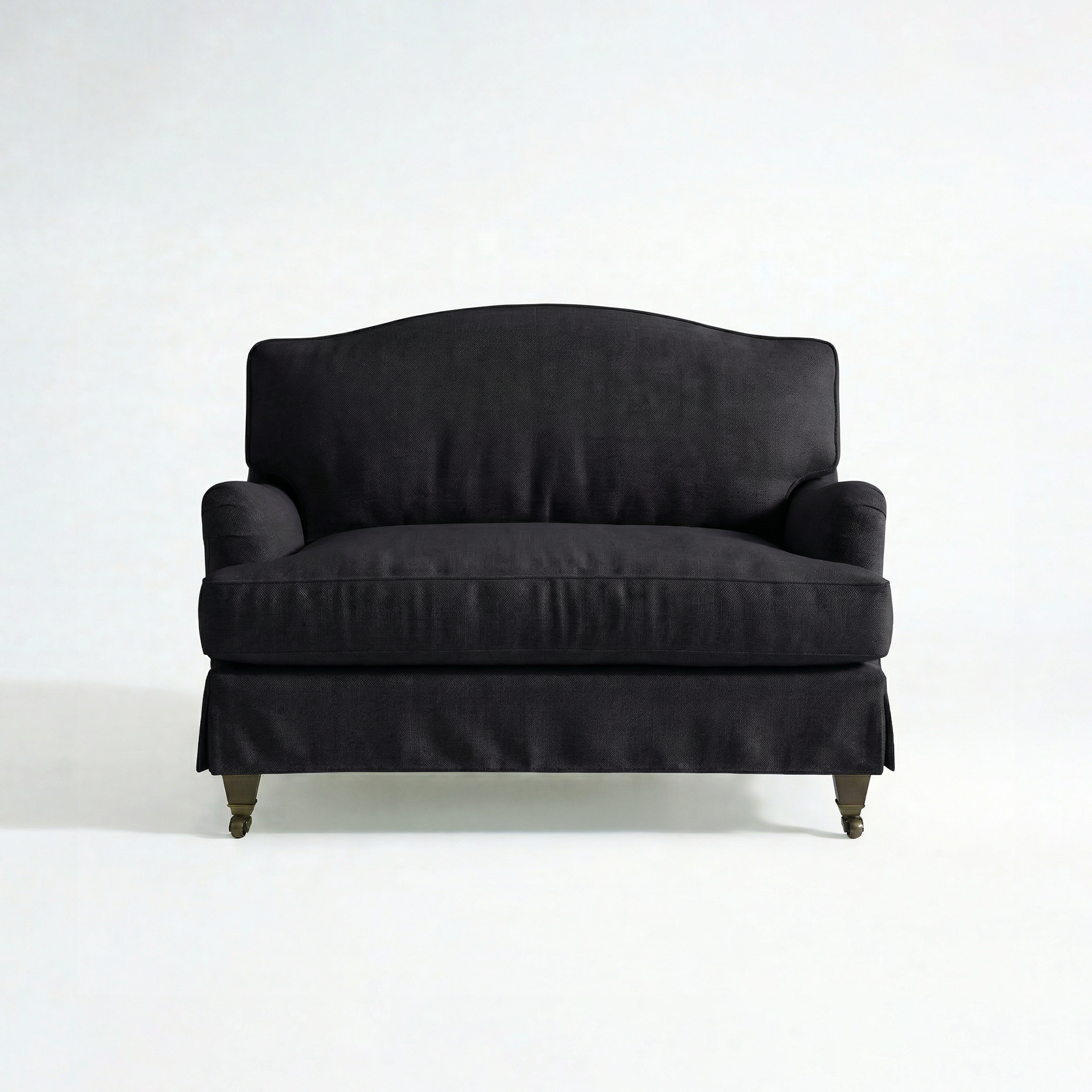 Isobel Loose Cover Loveseat in Beatrice Midnight - front
