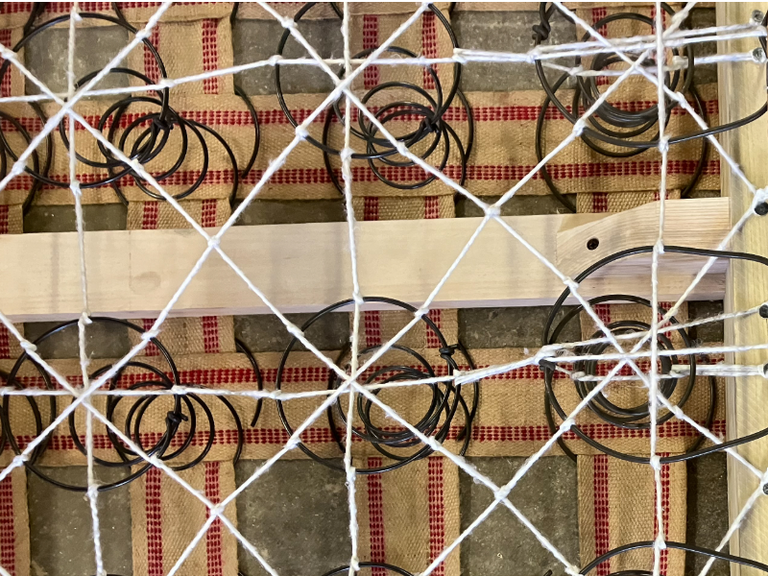Individual coil springs in a Sophie Conran sofa