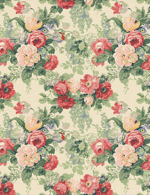 English Garden - Albertine - Classic Rose Fabric Swatch