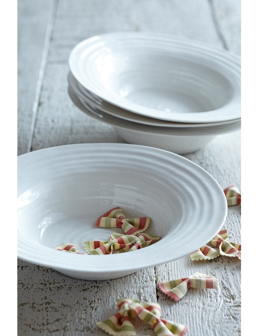 White Porcelain Bistro Bowl - Set of 2