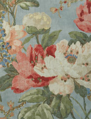 Peony Summer Sky Fabric Sample Per Metre