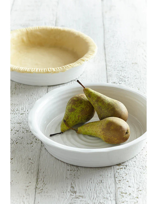 White Porcelain Round Pie Dish