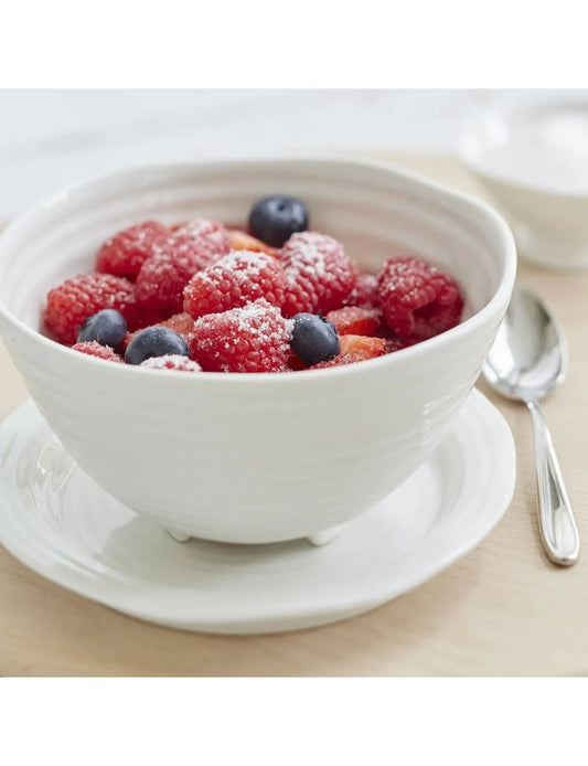 White Porcelain Footed Bowl