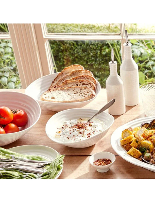 White Porcelain Small Salad Bowl