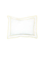 Yellow Scalloped Oxford Pillowcase (50cm x 75cm) - Coming Soon w/c 15th July